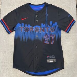 Toronto Blue Jays Kid’s Nike Black and Blue Jersey